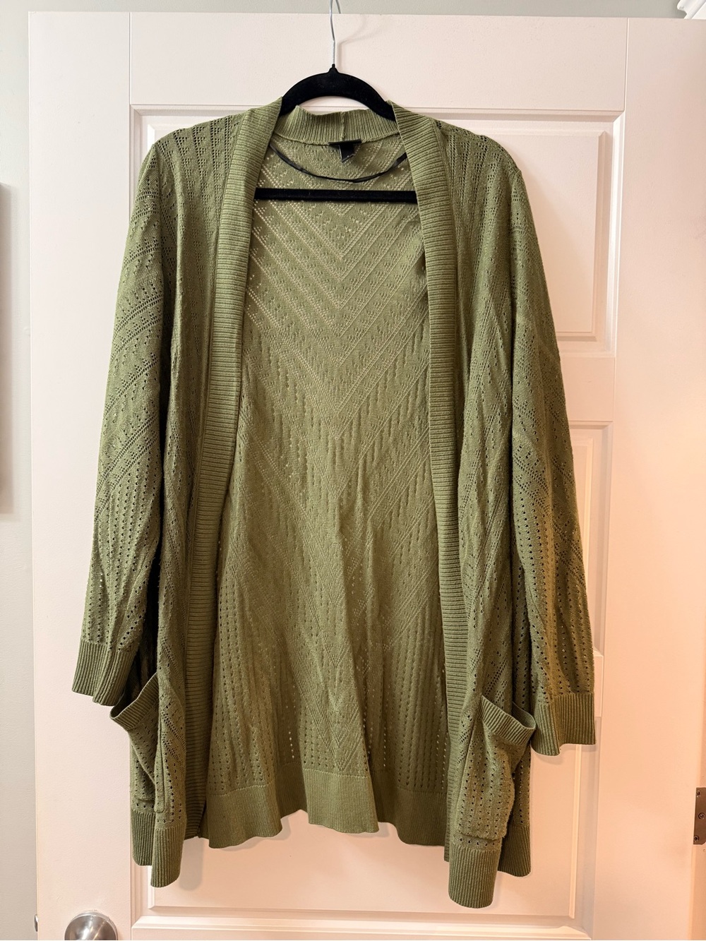 Torrid - Olive Open-Front Knit Cardigan Sweater